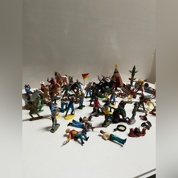 Britains Ltd 1970s cowboys and indians US Cavalry confederate union soldier lot - Picture 9 of 11